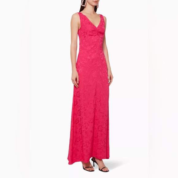 STAUD Dresses & Skirts - STAUD Vibrant Pink Maxi Dress NWOT 4